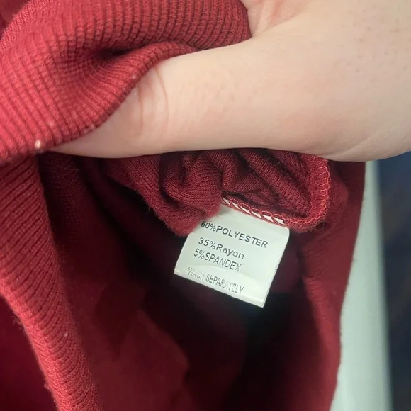 Elegant Long Sleeve Red sweater Dress - Picture 4 of 4